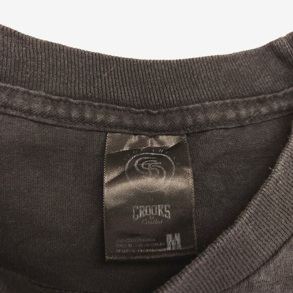 Crooks & Castles Casual Crew Neck Graphic T Shirt Mens Size Medium M Black - Picture 3 of 10